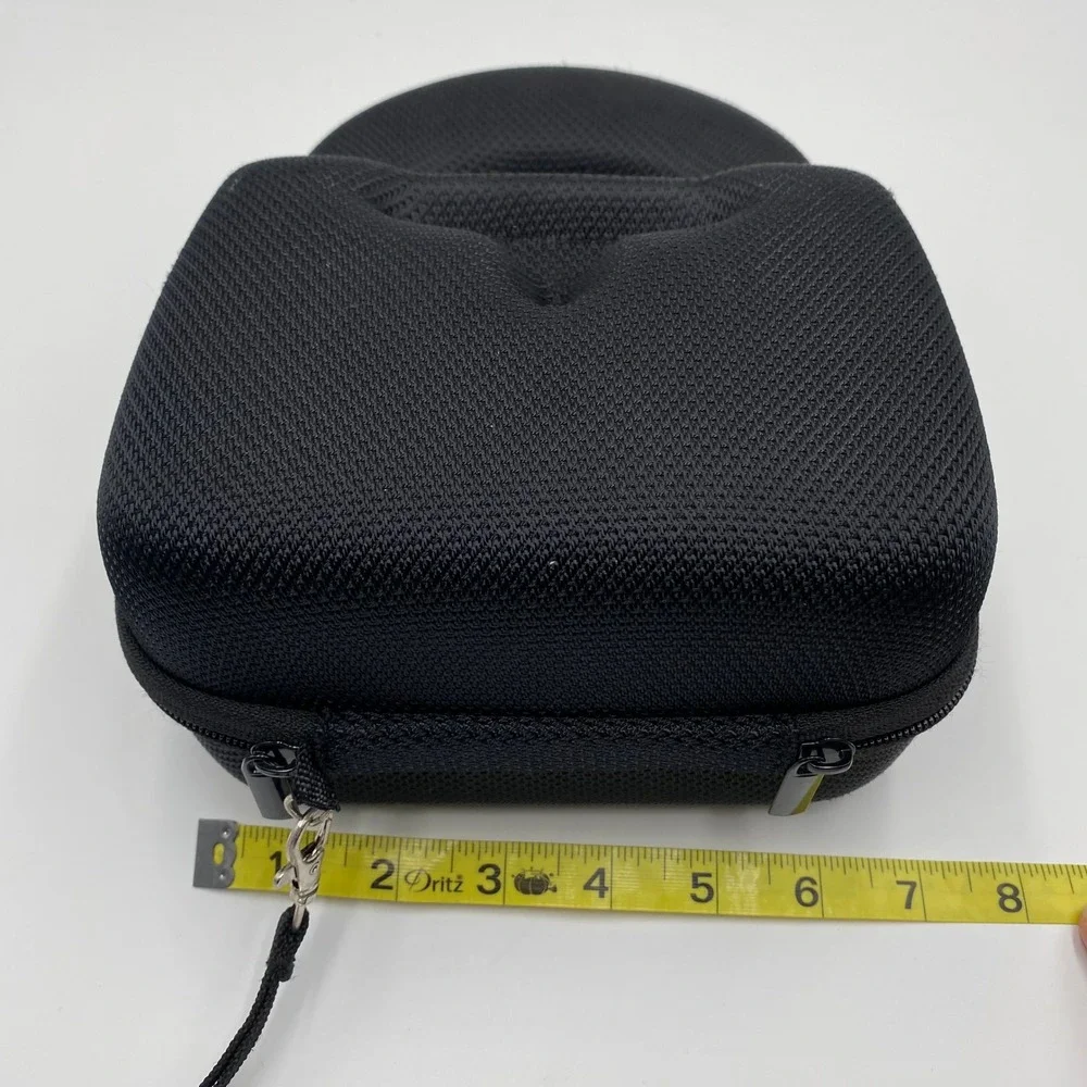 Black Hard Shell Protective Case for Headphones Worktunes Protector Zipper Strap